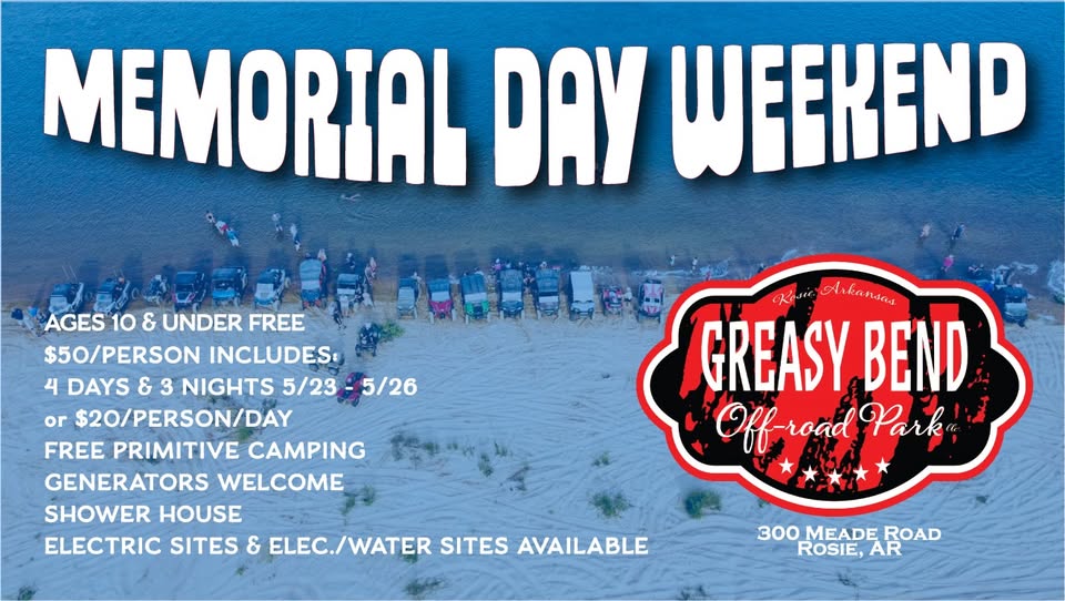 Memorial Day Weekend Kicks Off at Greasy Bend Off-Road Park