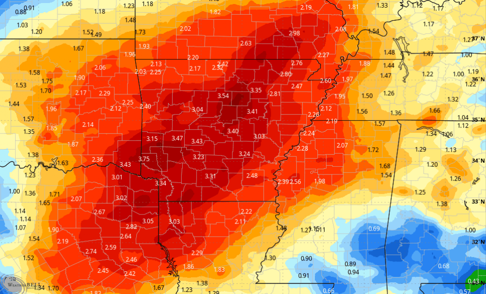 Rainy Week Ahead Going into Christmas