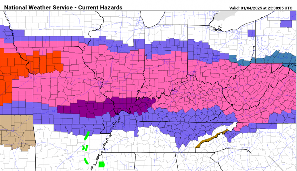 Major Winter Storm to Bring Disruptive Snow, Ice, and Hazardous Conditions Across Central and Eastern U.S.