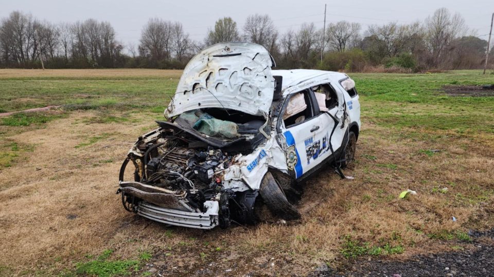Police Sergeant Survives as Tornado Tosses Patrol Car in Diaz