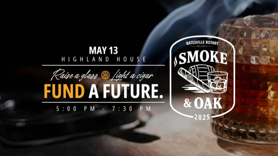Batesville Rotary Club’s Smoke & Oak Event to Blend Cigars, Networking, and Scholarship Support