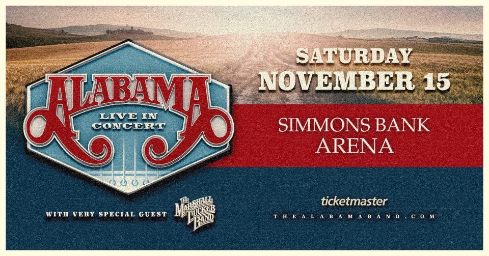 Alabama 50th Anniversary Tour Heads to Simmons Bank Arena