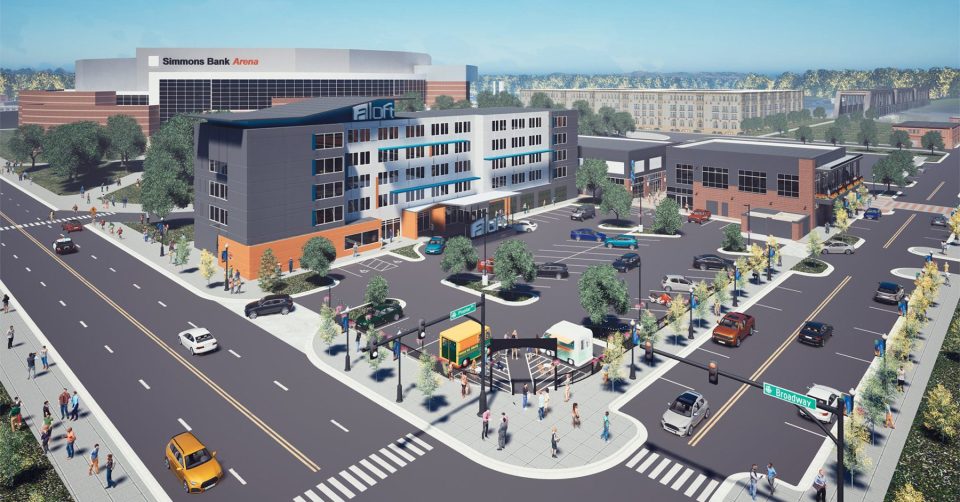 North Little Rock Breaks Ground on  Million Arena District Near Simmons Bank Arena