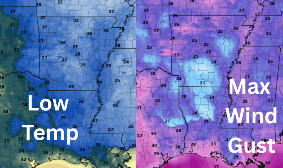 Freeze Warning in Effect for Central Arkansas Sunday Evening Through Monday Morning