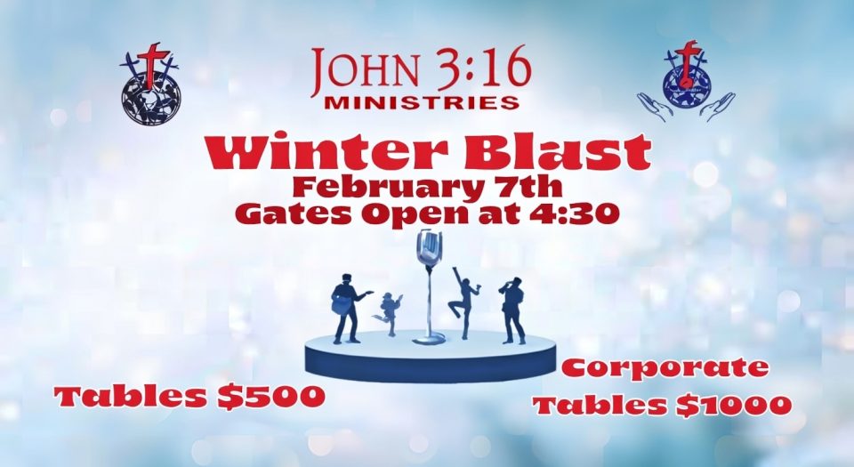 John 3:16 Ministries Winter Blast Fundraiser Rescheduled for February 7 in Charlotte