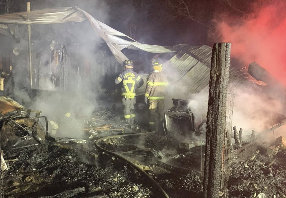 Early Morning Structure Fire Destroys Home, Burns 10 Acres in Hutchinson Mountain Area