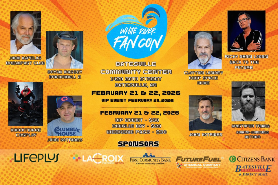 White River Fan Con Set for February 20-22 at Batesville Community Center