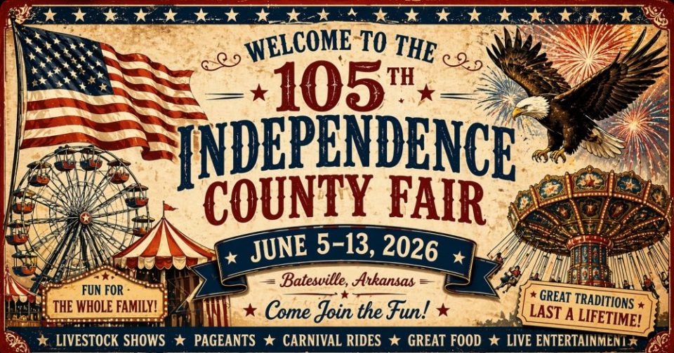 Independence County Fair Set for June 5–13 with Carnival, Livestock Shows, Pageants and Live Entertainment