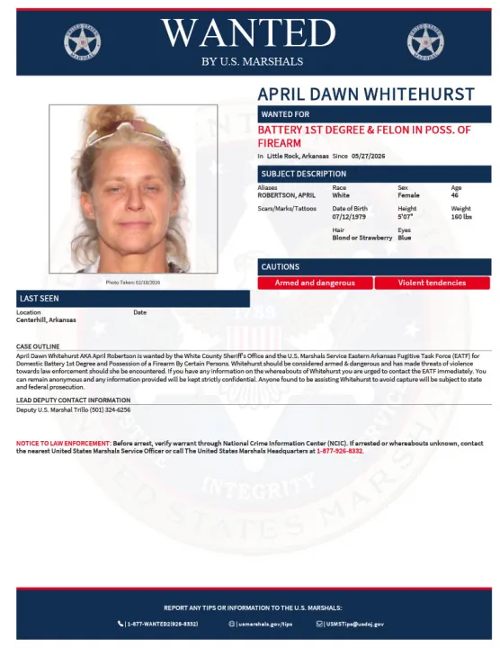 U.S. Marshals Seek Armed White County Fugitive Accused of Shooting Brother